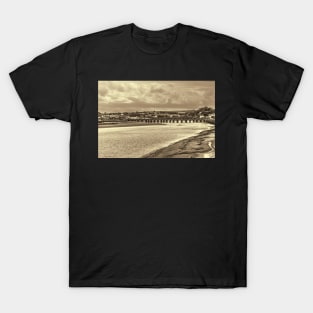 Bideford Long Bridge Devon Sepia T-Shirt